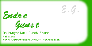 endre gunst business card